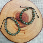 Green Agate Tibetan dZi Bracelet