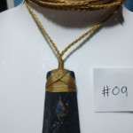 black stone aquaman style pendant